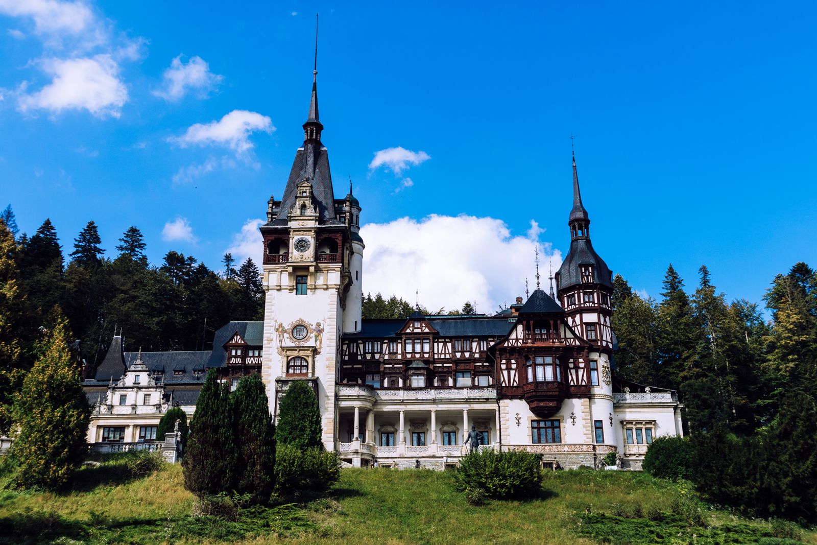 Peles Castle, the first stop on the Carpathians day trip